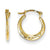 14k Yellow Gold Tiny Hollow Round Hoop Earrings