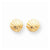 14k Yellow Gold Polished Shell Post Earrings
