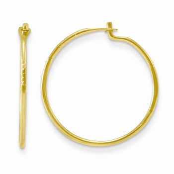 14k Yellow Gold Sm. Endless Hoop Earrings