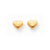 14k Yellow Gold Sm. Puffed Heart Earrings
