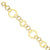 14K Yellow Gold Fancy Circle Link Bracelet