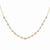 14K Tri-Color Gold Fancy Mirror Beaded Necklace