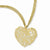 14K Yellow Gold Adjustable Triple Strand Heart Ne Necklace