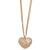 14K Rose Gold Adjustable Ustable Triple Stran Necklace