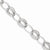 14K White Gold Polished and Textured Hollow Bracelet