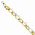 14K Yellow Gold Polished and Textured Hollow Bracelet