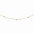 14K Two-Tone Oval Chain Diamond-Cut Dots Necklace