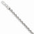14K White Gold Polished Fancy Rolo Link Bracelet