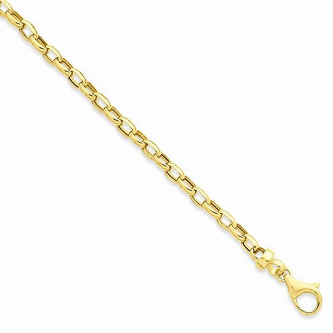 14K Yellow Gold Polished Fancy Link Bracelet