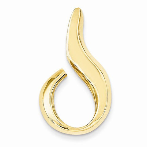14k Gold Fits up to 5mm Omega, 6mm Reversible, Omega Slide Pendant, Beautiful Pendants for Necklace