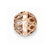 14k Rose Gold Diamond-cut Filigree Ball Chain Slide Pendant, Pendants for Necklace
