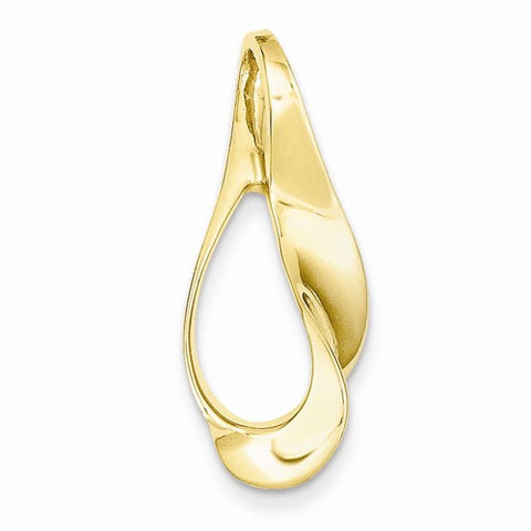 14k Gold Fits up to 2.5mm Omega, 4mm Reversible, Omega Slide Pendant, Exquisite Pendants for Necklace