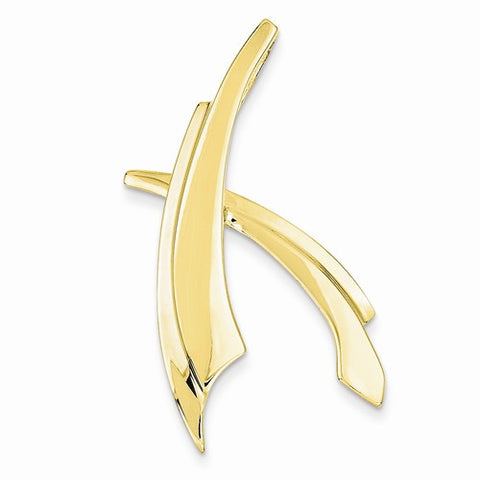 14k Gold Omega Slide Pendant, Pendants for Necklace