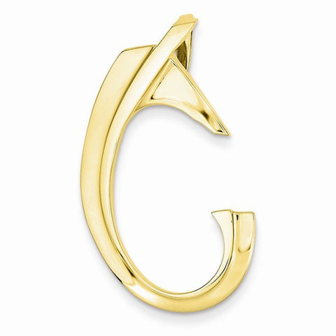 14k Gold Fits up to 6mm Omega, 8mm Reversible, Omega Slide Pendant, Pretty Pendants for Necklace