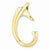 14k Gold Fits up to 6mm Omega, 8mm Reversible, Omega Slide Pendant, Pretty Pendants for Necklace