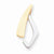 14k Gold Two-tone Fits up to 6mm Omega, 8mm Reversible, Omega Slide Pendant, Appealing Pendants for Necklace