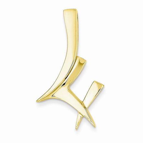 14k Gold Designer 4mm Slide Pendant, Pendants for Necklace