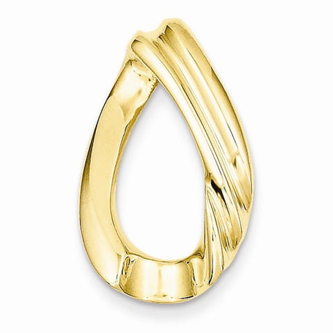 14k Gold Designer 10mm Slide Pendant, Pendants for Necklace