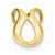 14k Gold Fits up to 2mm Regular & 4mm Fancy/Reversible Fancy Omega Slide Pendant, Beautiful Pendants for Necklace