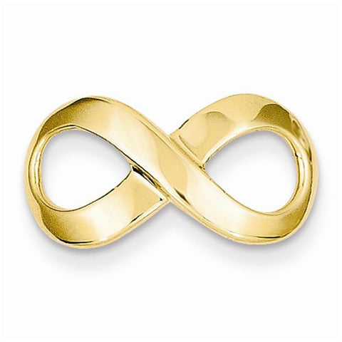 14k Gold Fancy Polished Figure-8 Chain Slide Pendant, Pendants for Necklace