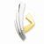 14k Gold Two-Tone Fits up to 6mm Regular & 8mm Fancy/Reversible Fancy Omega Slid Pendant, Pendants for Necklace