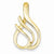 14k Gold Fits up to 3mm Regular & 6mm Fancy/Reversible Fancy Omega Slide Pendant, Pendants for Necklace