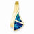 14k Gold Fits up to 4mm/Regular & 6mm/Reversible Imitation Opal Slide Pendant, Pendants for Necklace