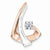 14KW & Rose Omega Slide Pendant, Pendants for Necklace
