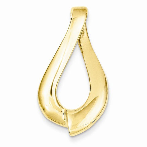 14k Gold Fits up to 10mm Omega, 8mm Reversible, Omega Slide Pendant, Pendants for Necklace