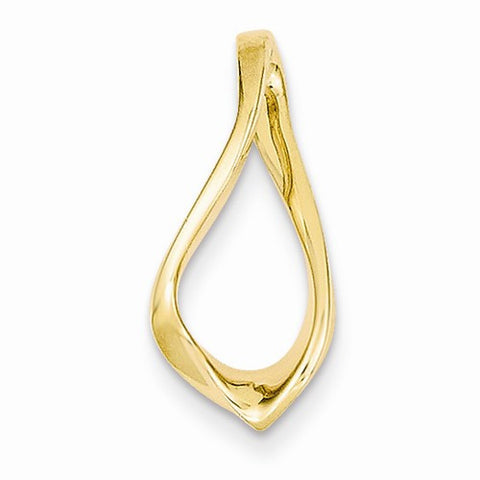 14k Gold Fits up to 4mm Omega, 6mm Reversible, Omega Slide Pendant, Lovely Pendants for Necklace