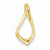 14k Gold Fits up to 4mm Omega, 6mm Reversible, Omega Slide Pendant, Lovely Pendants for Necklace