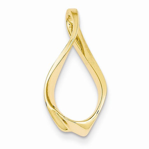 14k Gold Fits up to 3mm Omega, 5mm Reversible, Omega Slide Pendant, Pendants for Necklace