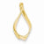 14k Gold Fits up to 3mm Omega, 5mm Reversible, Omega Slide Pendant, Pendants for Necklace
