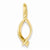 14k Gold Chain Slide Pendant, Stylish Pendants for Necklace