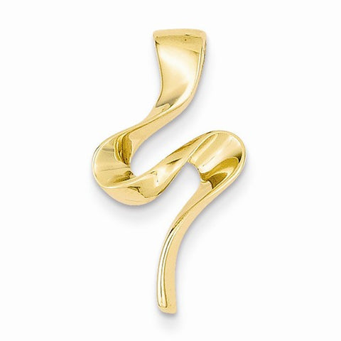 14k Gold Chain Slide Pendant, Classy Pendants for Necklace