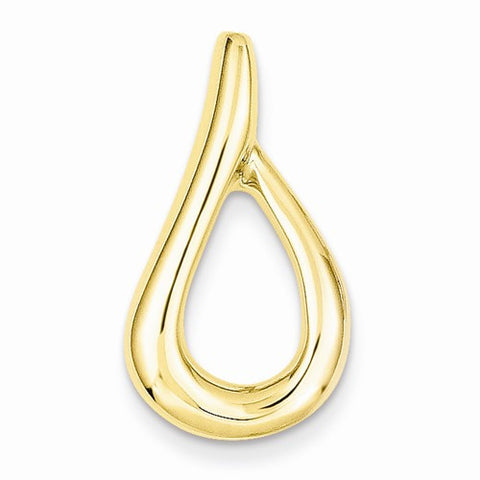14k Gold Omega Slide Pendant, Gorgeous Pendants for Necklace