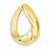 14k Gold Oval Slide Pendant, Pendants for Necklace
