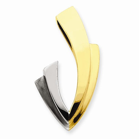 14k Gold Two-tone Slide Pendant, Charm
