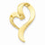 14k Gold Heart Slide Pendant, Lovely Pendants for Necklace