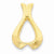 14k Gold Slide Pendant, Pretty Pendants for Necklace