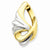 14k Gold Two-tone Fits up to 10mm Omega, 8mm Reversible, Omega Slide Pendant, Pendants for Necklace