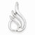 14k White Gold Reversible Fancy Omega Slide Pendant, Alluring Pendants for Necklace