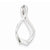 14k White Gold Fits up to 3mm Omega/ 5mm Reversible Omega Slide Pendant, Pendants for Necklace