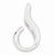 14k White Gold Fits up to 5mm Omega, 6mm Reversible, Omega Slide Pendant, Pendants for Necklace