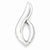 14k White Gold Fits up to 8mm on Either Style Omega, Omega Slide Pendant, Pretty Pendants for Necklace