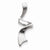 14k White Gold Slide Pendant, Fine Pendants for Necklace