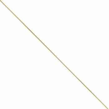14K Yellow Gold Round Snake Chain