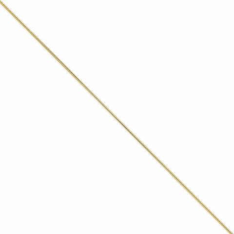 14K Yellow Gold Round Snake Chain Bracelet