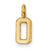 14ky Casted Small Polished Number 0 Charm hide-image