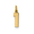 Casted Small Polished Number 1 Charm in 14k Yellow Gold